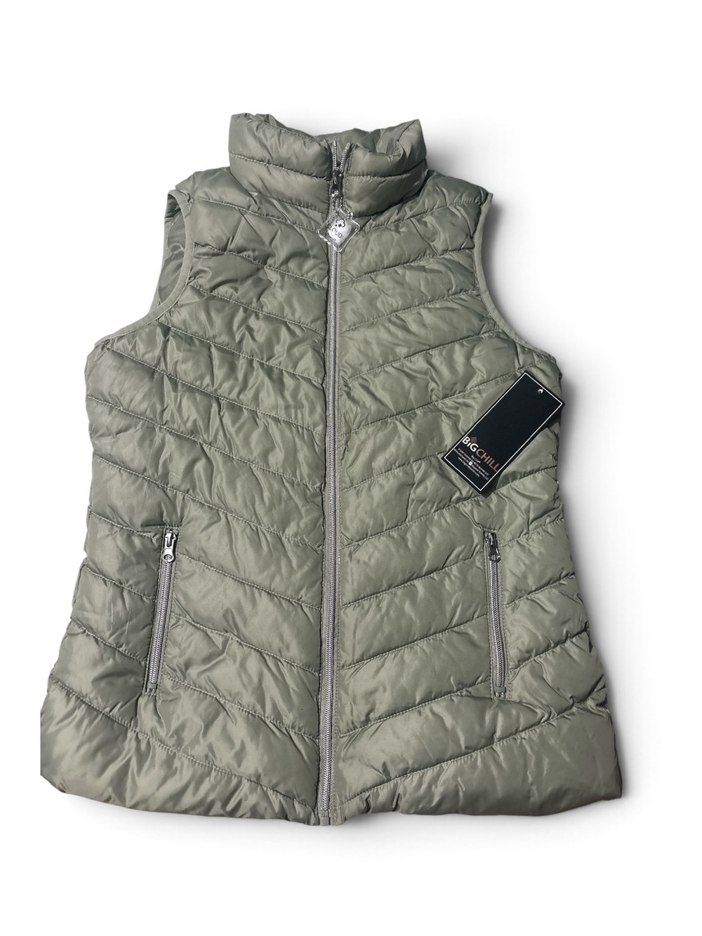 Big Chill Lightweight Quilted Womens  Vest - Sage Green